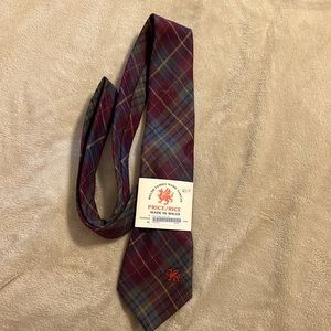 Men’s necktie Price/Rice Welsh family name Tartan NWT